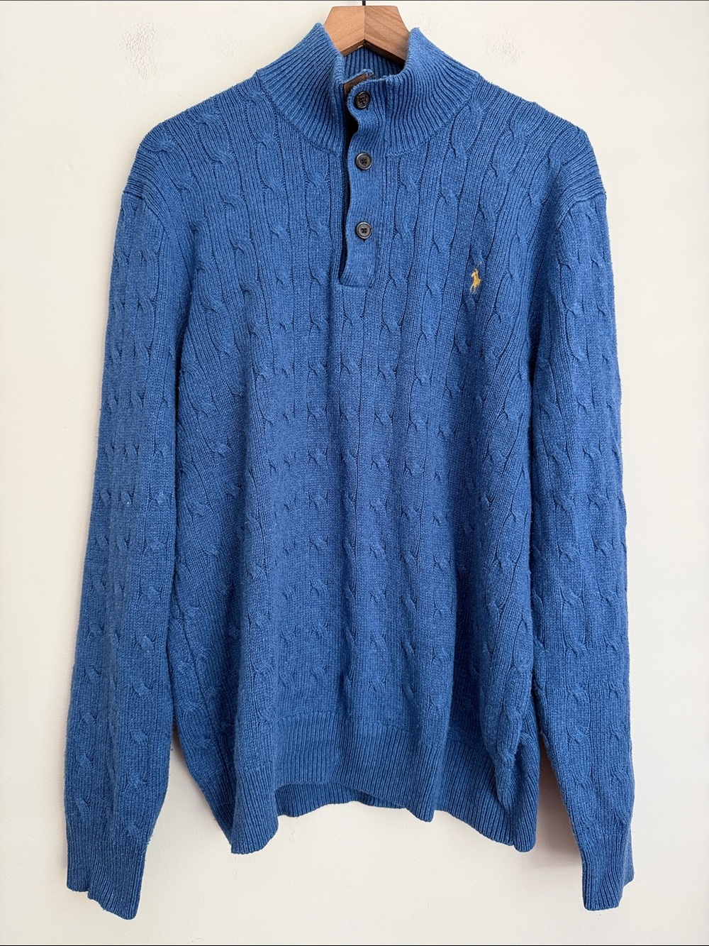 Polo Ralph Lauren Cable Knit 100% Tussah Silk Sweater XL